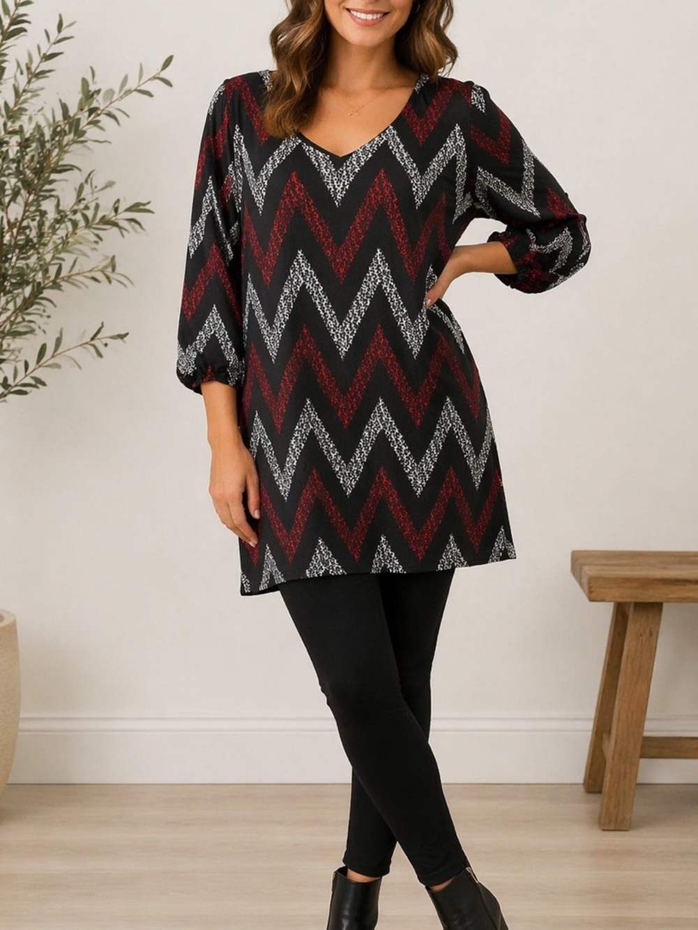 BeBop Chevron Tunic